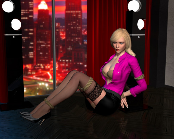 Обои картинки фото kathy in trouble, 3д графика, фантазия , fantasy, девушка, взгляд, фон