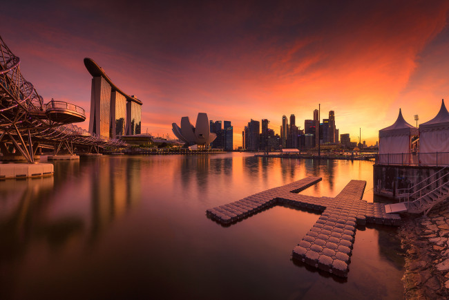 Обои картинки фото города, - панорамы, рассвет