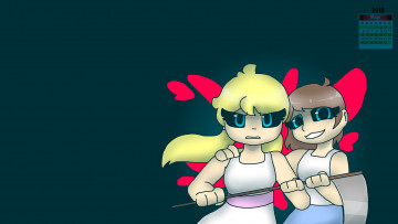 Картинка календари рисованные +векторная+графика девушка 2018 взгляд