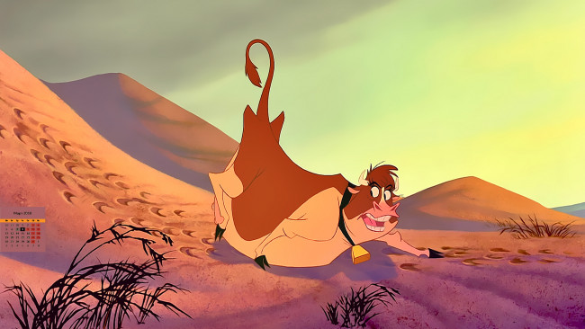 Обои картинки фото календари, кино,  мультфильмы, корова, 2018