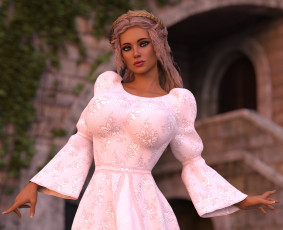 Картинка 3д+графика люди+ people девушка фон взгляд