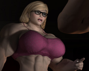 Картинка 3д+графика люди+ people фон девушка взгляд