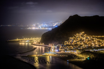Картинка tenerife города -+огни+ночного+города простор