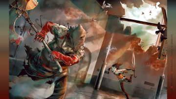 Картинка календари фэнтези девушка оружие схватка