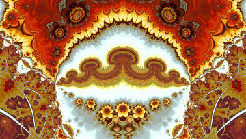 Картинка 3д+графика фракталы+ fractal цвет фон узор