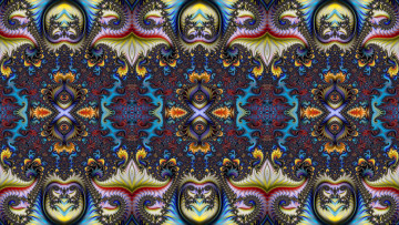 Картинка 3д+графика фракталы+ fractal узор фон цвет