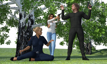 Картинка 3д+графика фантазия+ fantasy фон взгляд девушка