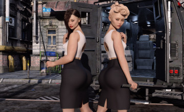 Картинка 3д+графика люди+ people фон взгляд девушки