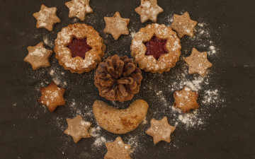 Картинка еда пирожные +кексы +печенье печенья