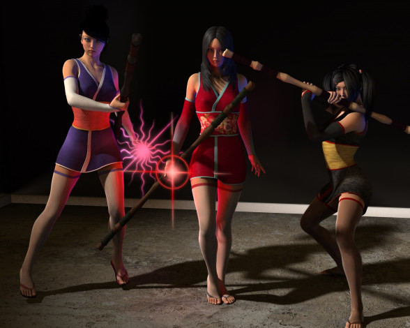 Обои картинки фото 3д графика, фантазия , fantasy, фон, взгляд, девушка