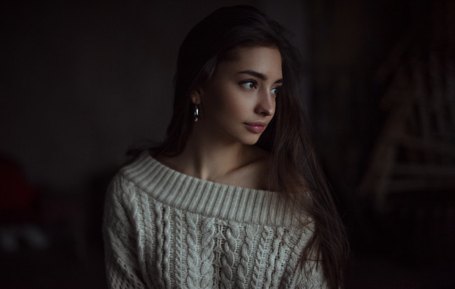 Обои картинки фото девушки, дарина дашкина, девушка, фон, взгляд