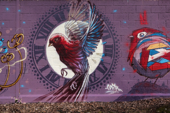 Обои картинки фото разное, граффити, забор, улица