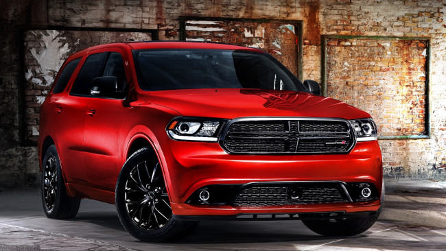 Обои картинки фото dodge durango, автомобили, dodge, джип, внедорожник, красный, додж