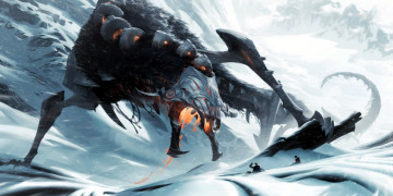 Картинка видео+игры league+of+legends +legends+of+runeterra aurelion sol дракон магия снег скалы fused firebrand