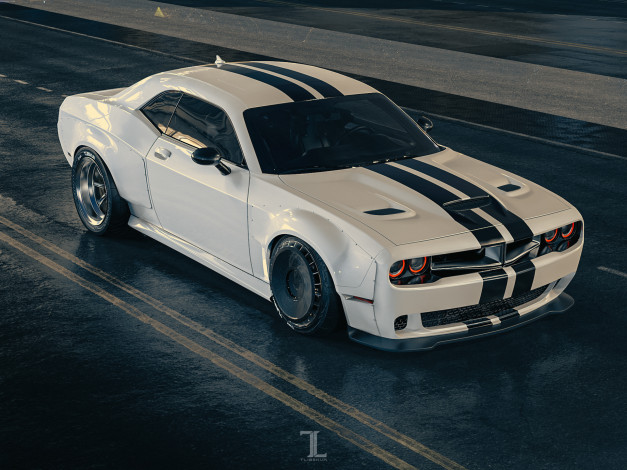 Обои картинки фото автомобили, 3д, dodge