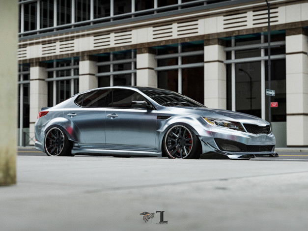 Обои картинки фото автомобили, 3д, kia