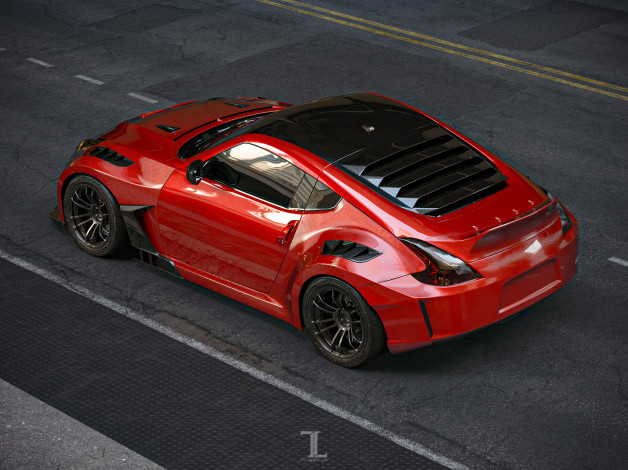 Обои картинки фото автомобили, 3д, nissan