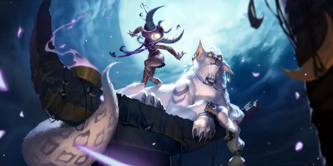 Обои картинки фото видео игры, league of legends,  legends of runeterra, существа, зверь, скала