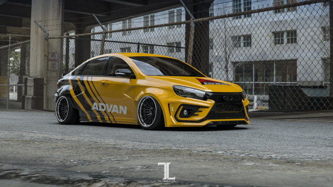 Обои картинки фото автомобили, 3д, lada