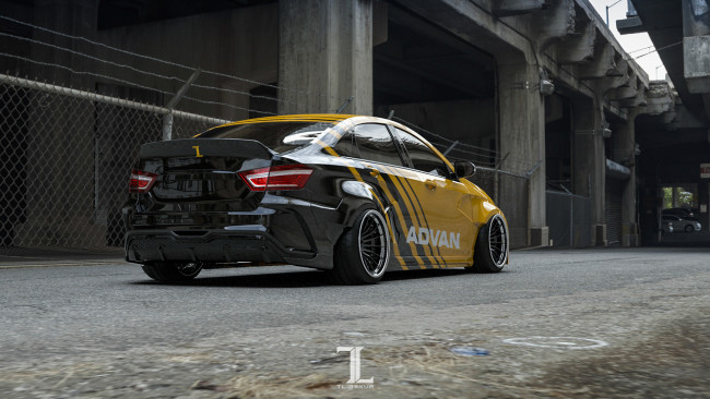 Обои картинки фото автомобили, 3д, lada