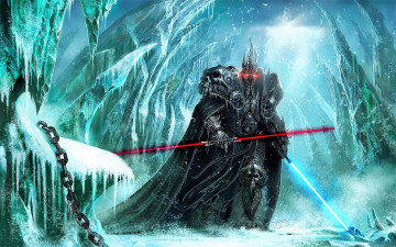 Картинка видео+игры world+of+warcraft +wrath+of+the+lich+king король лич оружие льды