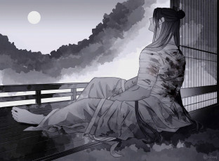 Картинка аниме mo+dao+zu+shi лань ванцзи бинты кровь порог