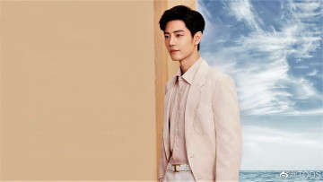 Картинка мужчины xiao+zhan актер костюм картина небо облака