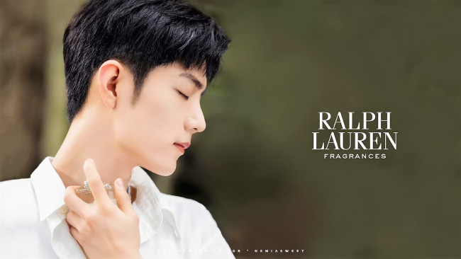 Обои картинки фото мужчины, xiao zhan, профиль, духи