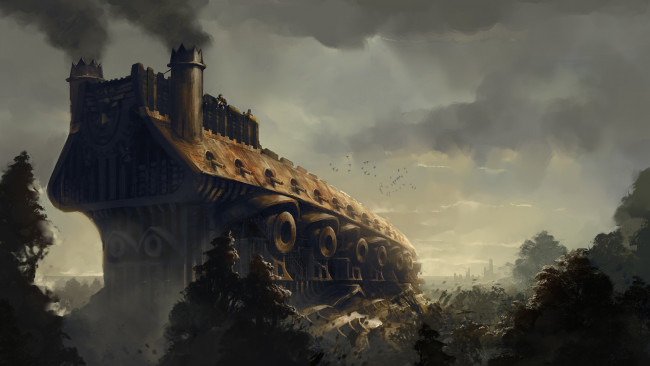 Обои картинки фото видео игры, age of wonders iii, техника, пар, лес