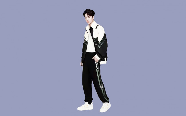 Обои картинки фото мужчины, wang yi bo, актер, спортивный, костюм