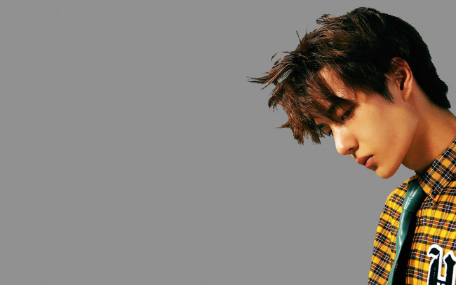 Обои картинки фото мужчины, wang yi bo, лицо, рубашка