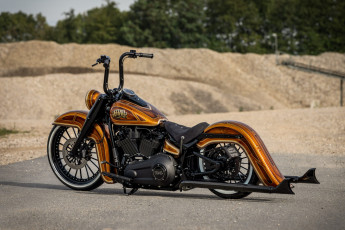 Картинка мотоциклы harley-davidson softail heritage customized katara tuning bikes
