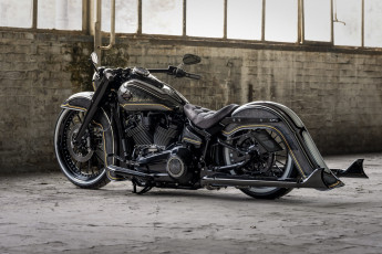 Картинка мотоциклы harley-davidson softail heritage 114 customized el impulso tuning bikes