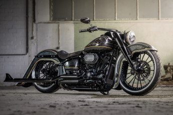 Картинка мотоциклы harley-davidson softail heritage 114 customized el impulso tuning bikes
