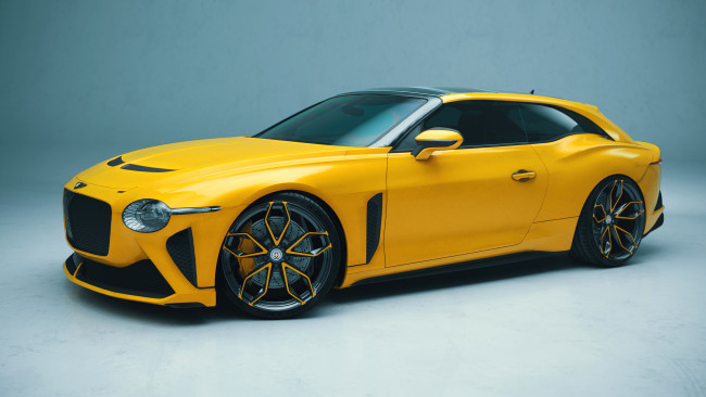 Обои картинки фото 2022 bentley mulliner bacalar, автомобили, bentley, mulliner, bacalar, жeлтый, бэнтли