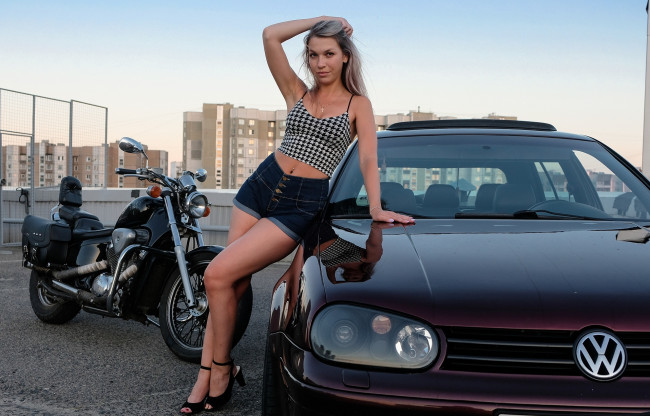Обои картинки фото автомобили, -авто с девушками, красивая, девушка