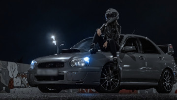 Картинка автомобили -авто+с+девушками subaru impreza wrx