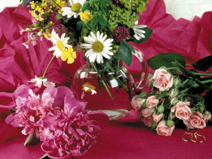 Картинка цветы разные вместе