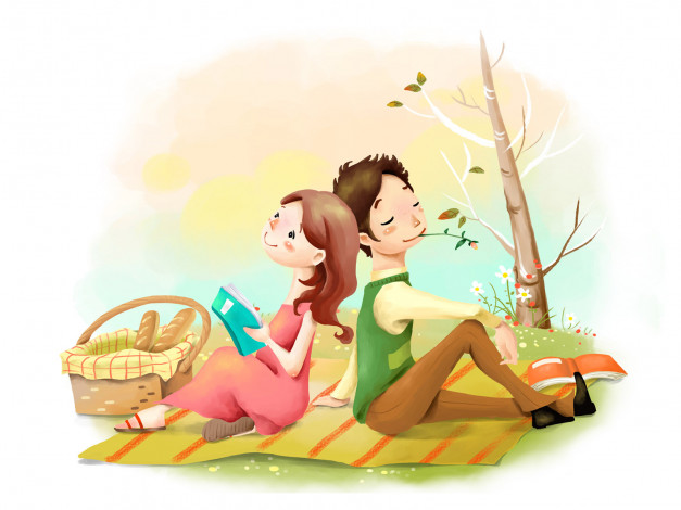 Обои картинки фото рисованные, люди