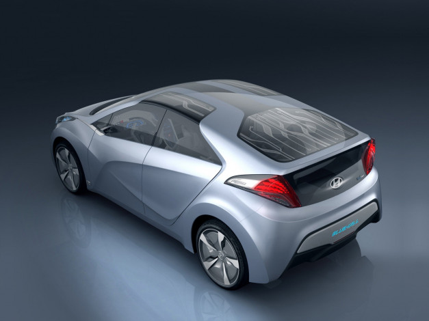 Обои картинки фото hyundai, blue, will, concept, 2009, автомобили