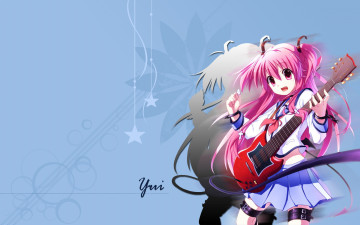 Картинка аниме angel beats девушка гитара
