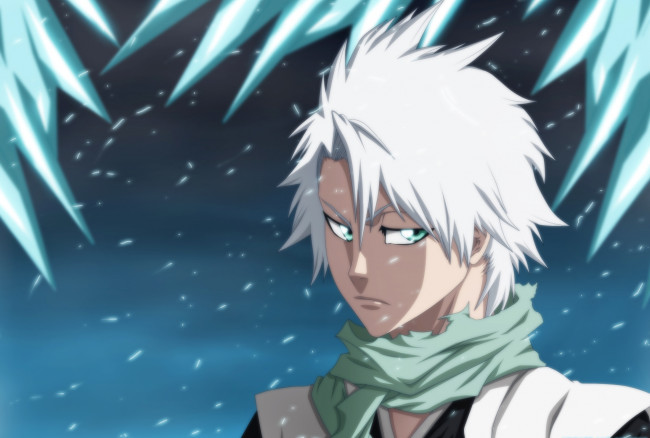 Обои картинки фото hitsugaya, toushirou, аниме, bleach