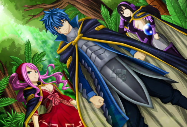 Обои картинки фото аниме, fairy, tail, jellal, fernandes, ultear, milkovichmeredy