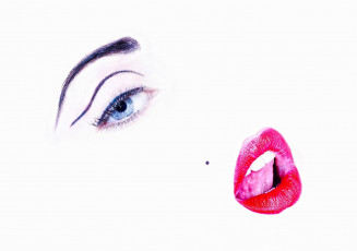 Картинка разное губы глаз бровь рот