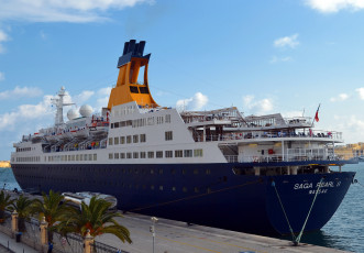 Картинка saga pearl ii корабли лайнеры причал лайнер