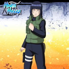 Картинка аниме naruto хината хьюга девушка брюнетка