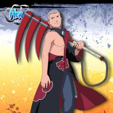 Картинка аниме naruto персонаж хидан наруто бессмертный парень коса