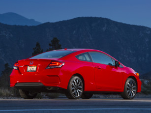Картинка автомобили honda красный 2014г coupe civic