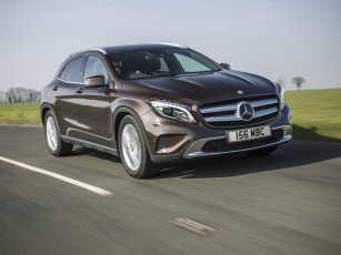 Картинка автомобили mercedes-benz cdi темный x156 uk-spec 2014 gla 200