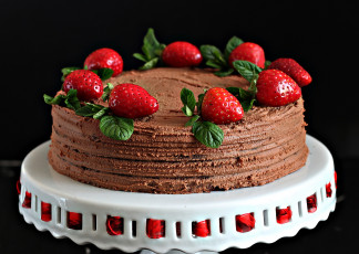 Картинка еда торты клубника